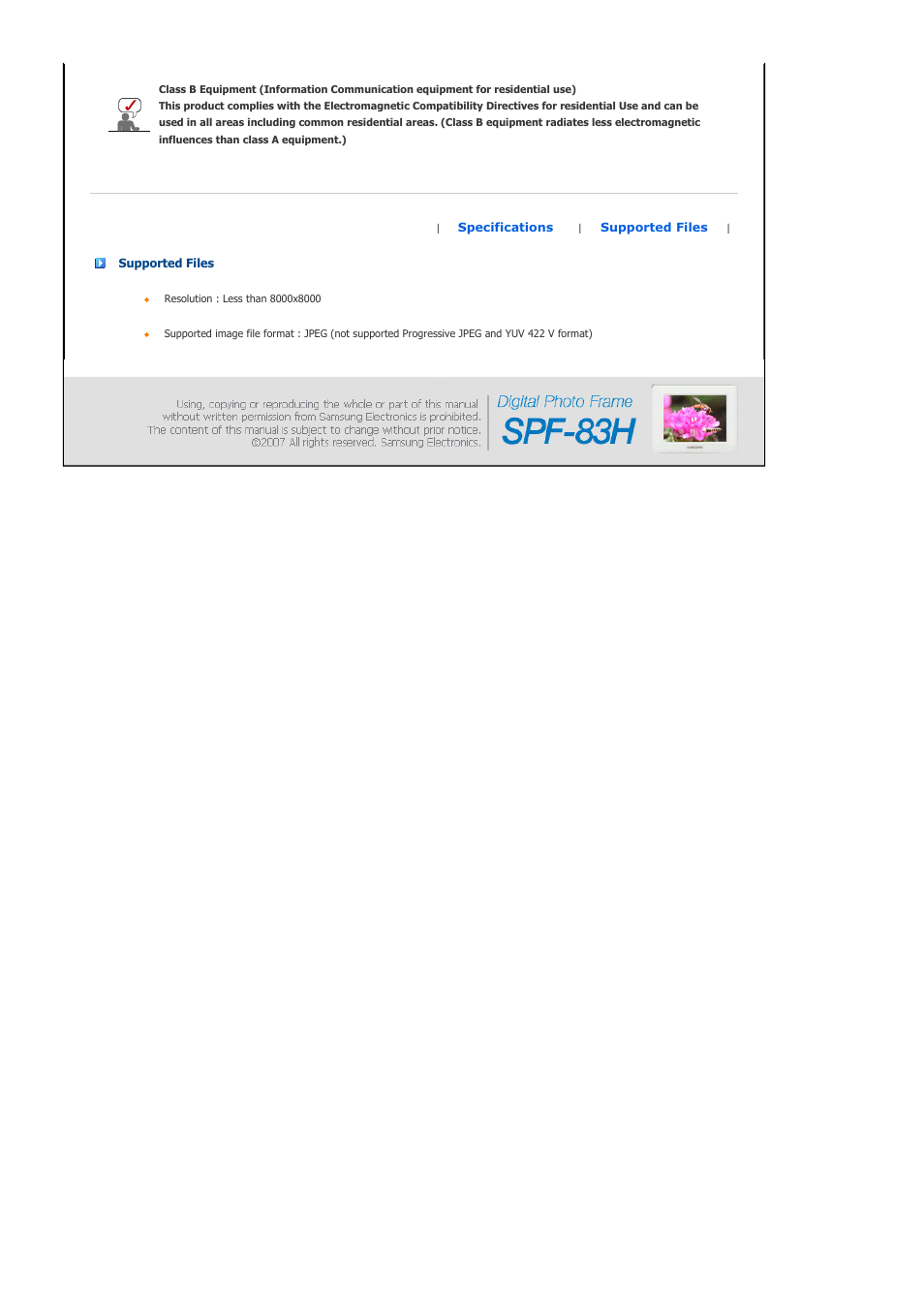 Troubleshooting | Samsung SPF-83H User Manual | Page 22 / 27