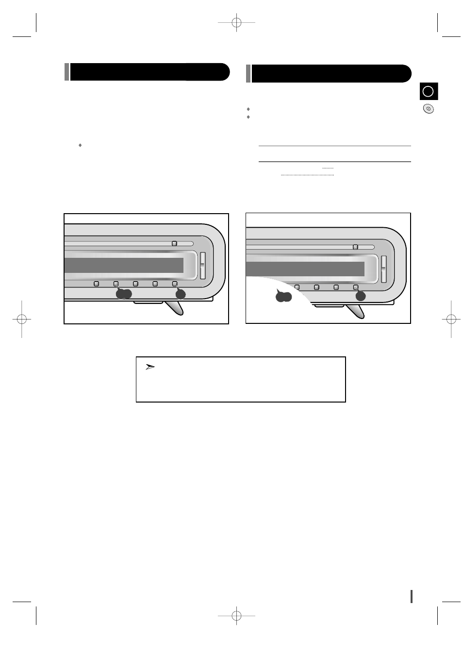 Random play function, Repeating one or all tracks on the compact discs | Samsung EV-1S User Manual | Page 13 / 23