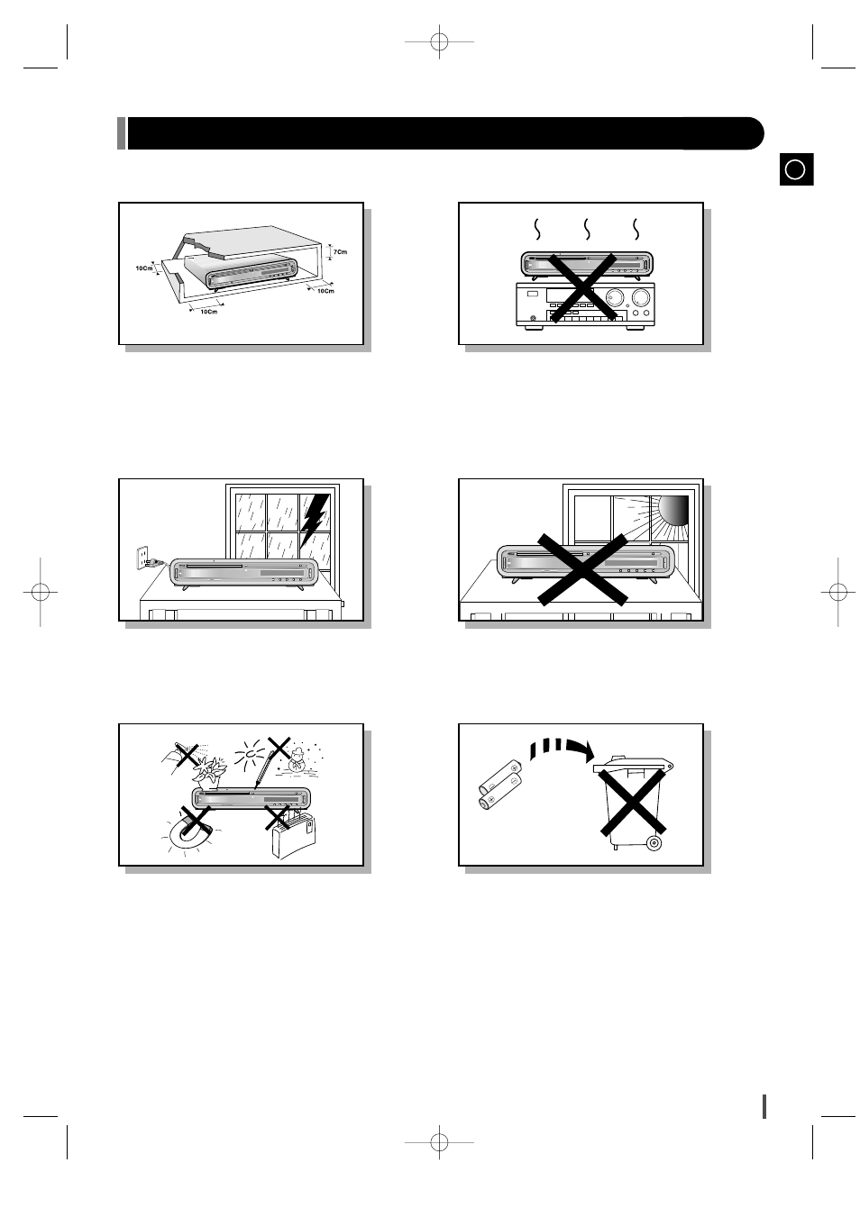 Precautions | Samsung EV-1S User Manual | Page 3 / 23