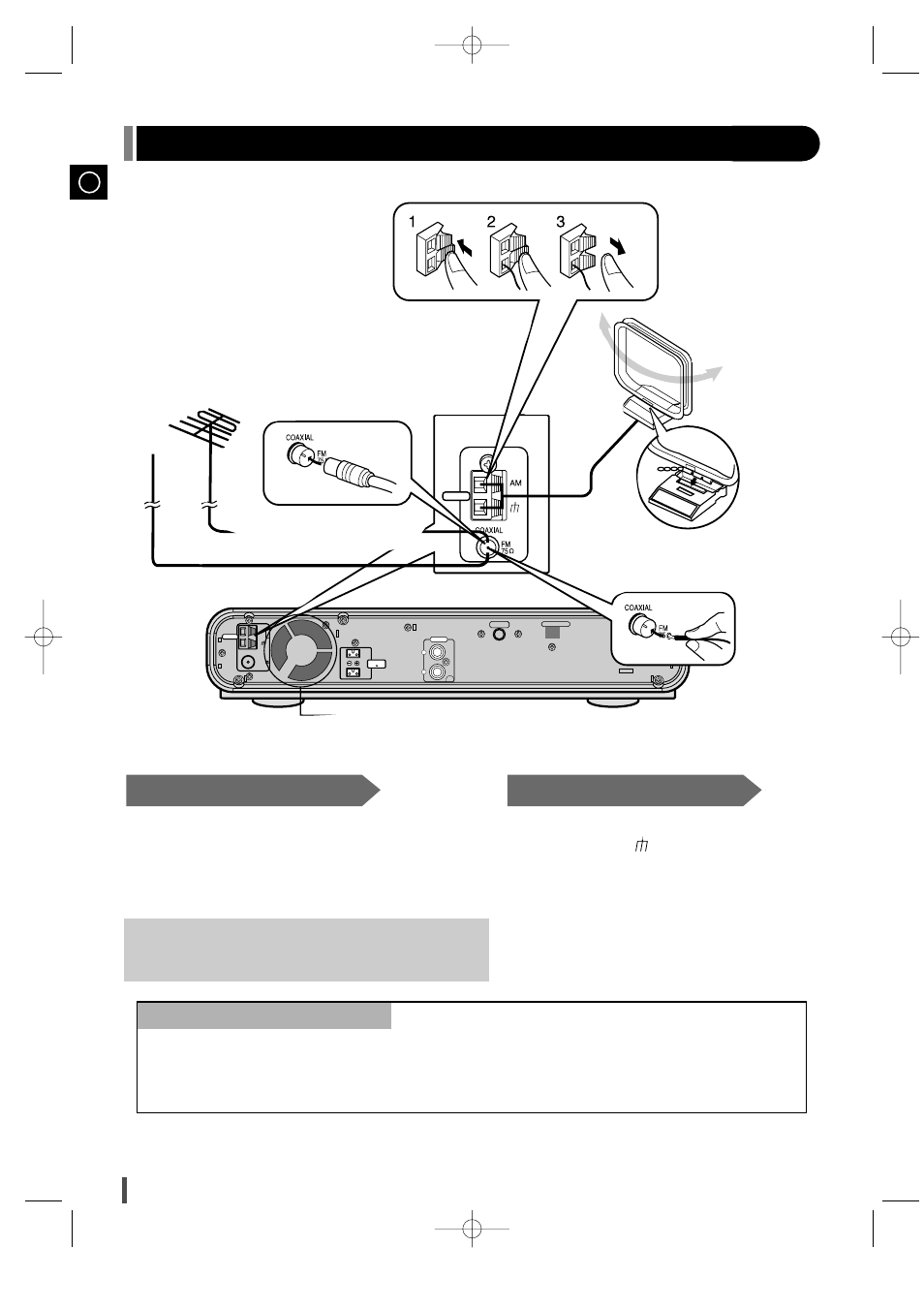 Connecting the fm and am(mw/lw) antennas, Connecting the fm and am, Antennas | Fm antenna connection, Antenna connection, Mw/lw), About the cooling fan) | Samsung EV-1S User Manual | Page 8 / 23