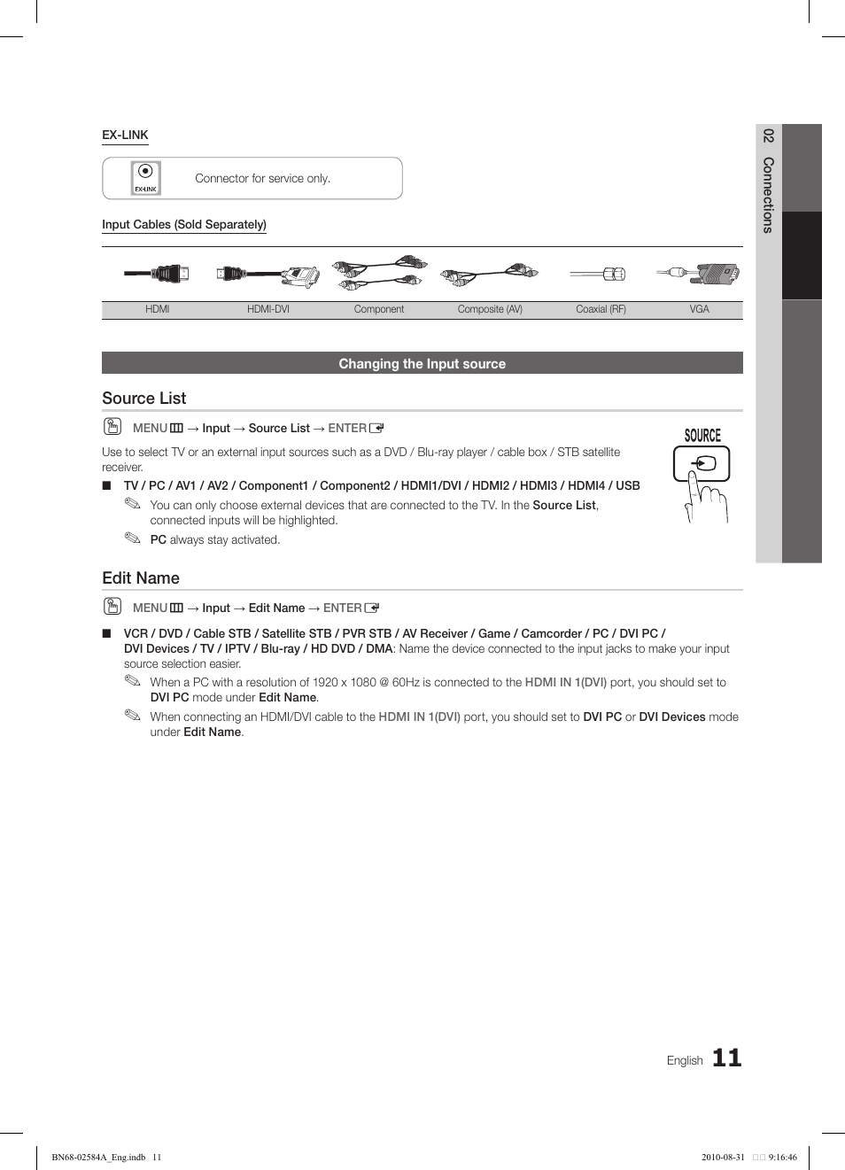 Yahoo ch list | Samsung 750 User Manual | Page 11 / 184