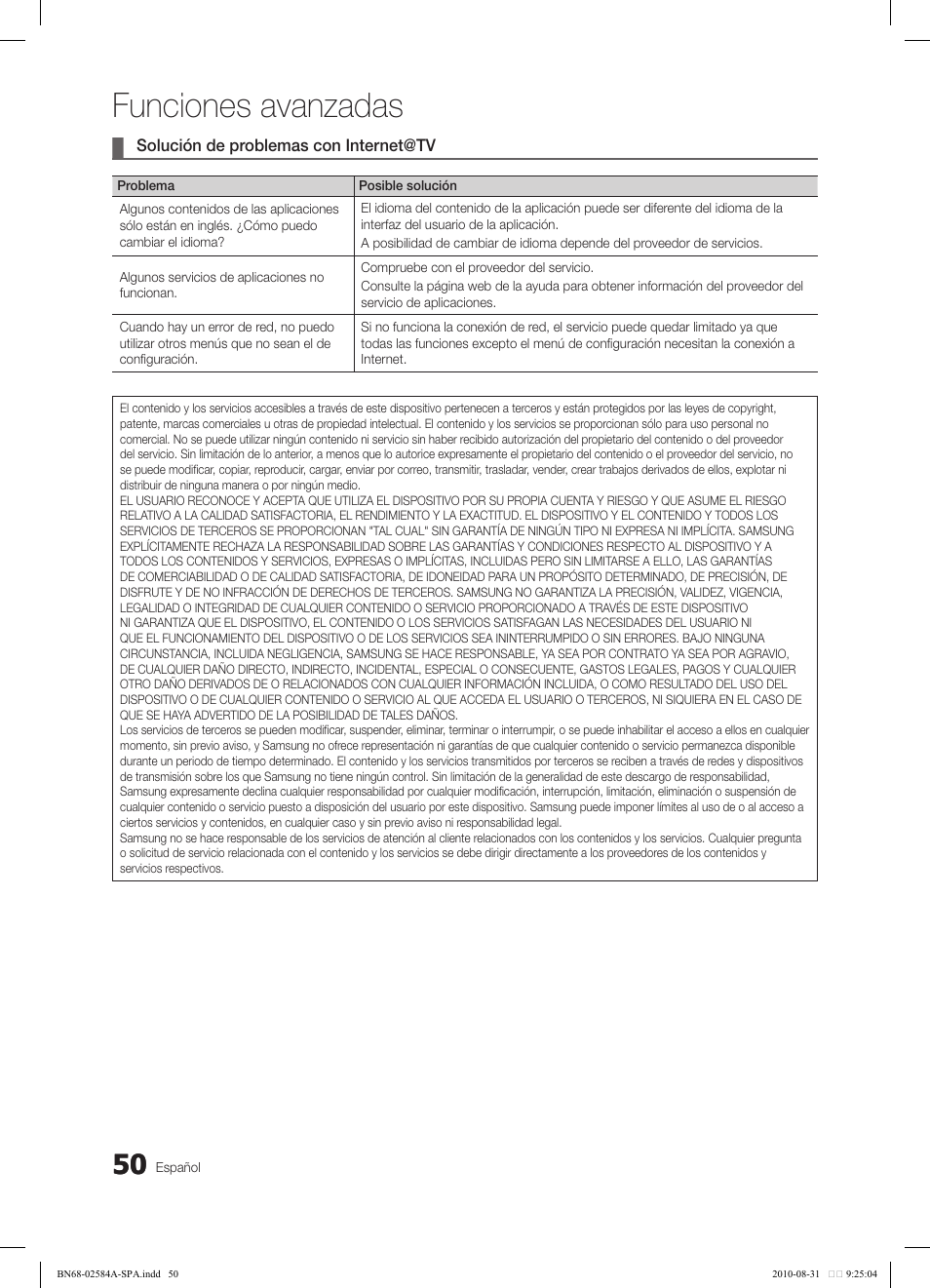 Funciones avanzadas | Samsung 750 User Manual | Page 110 / 184