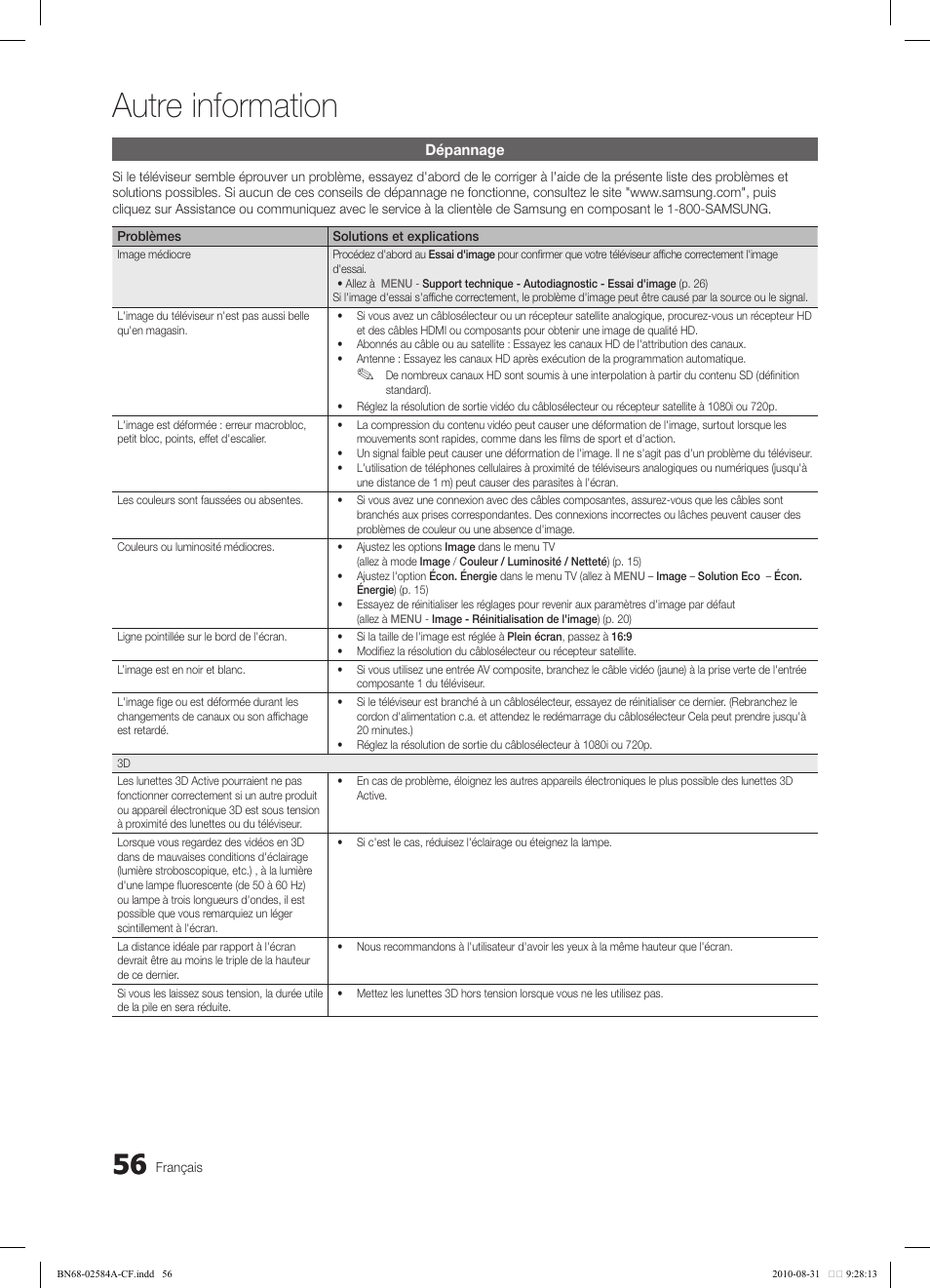 Autre information | Samsung 750 User Manual | Page 178 / 184