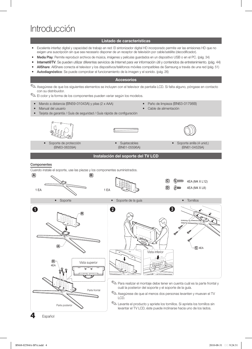 Introducción | Samsung 750 User Manual | Page 64 / 184