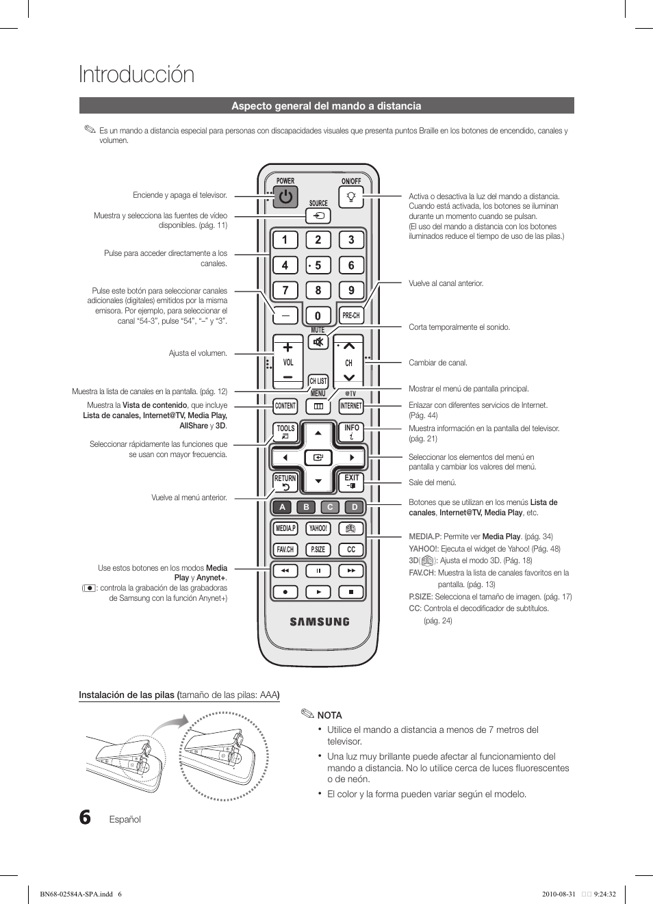 Introducción | Samsung 750 User Manual | Page 66 / 184