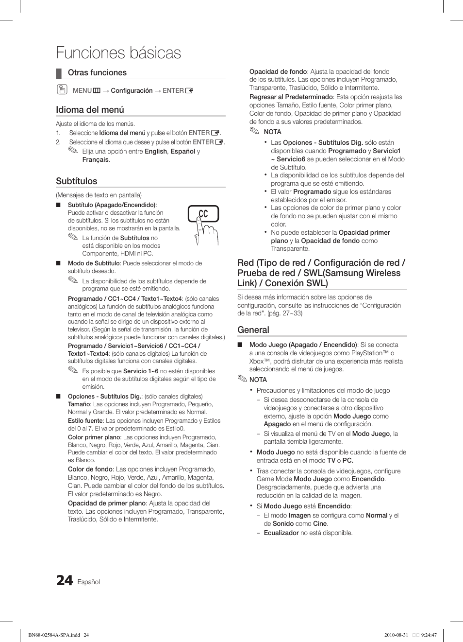 Funciones básicas | Samsung 750 User Manual | Page 84 / 184