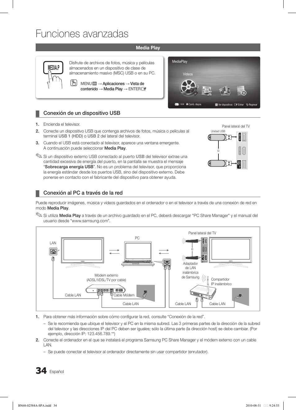 Funciones avanzadas | Samsung 750 User Manual | Page 94 / 184