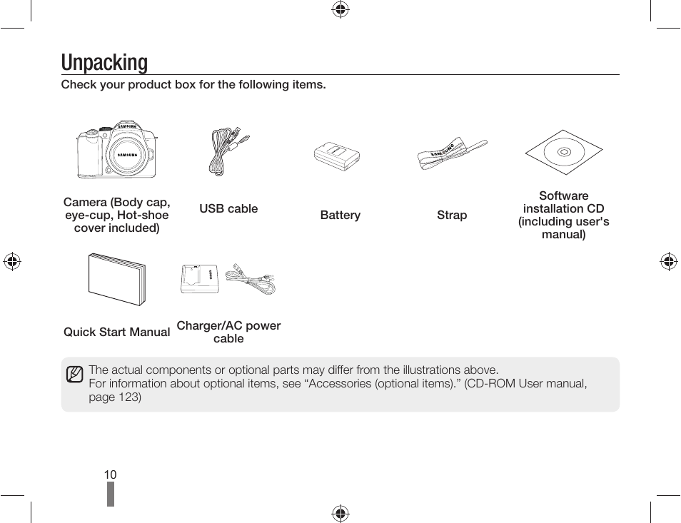 Unpacking | Samsung AD68-04519A User Manual | Page 10 / 100
