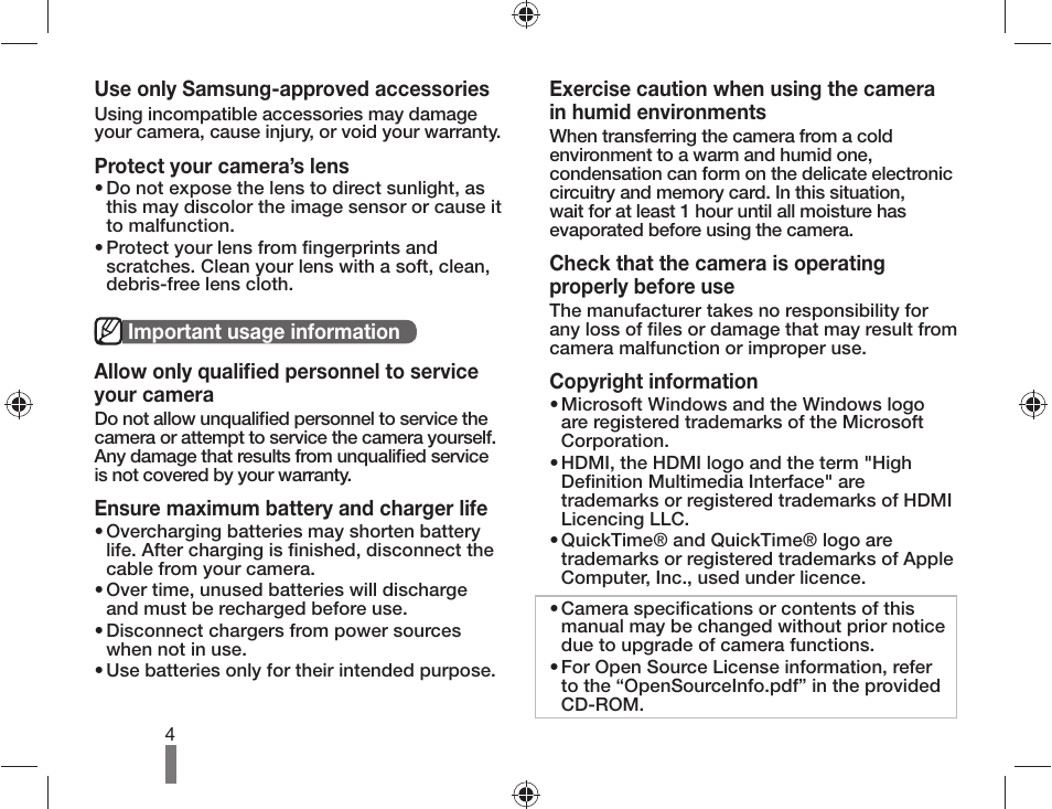 Samsung AD68-04519A User Manual | Page 4 / 100