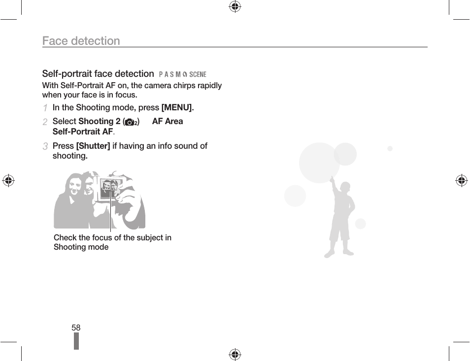 Face detection | Samsung AD68-04519A User Manual | Page 58 / 100