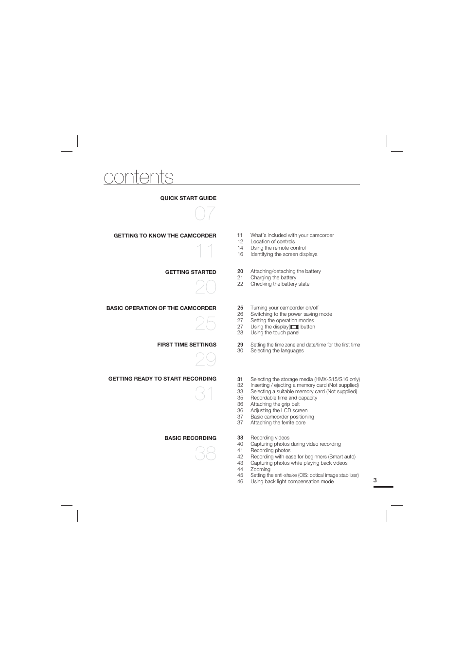 Samsung HMX-S10 User Manual | Page 13 / 165
