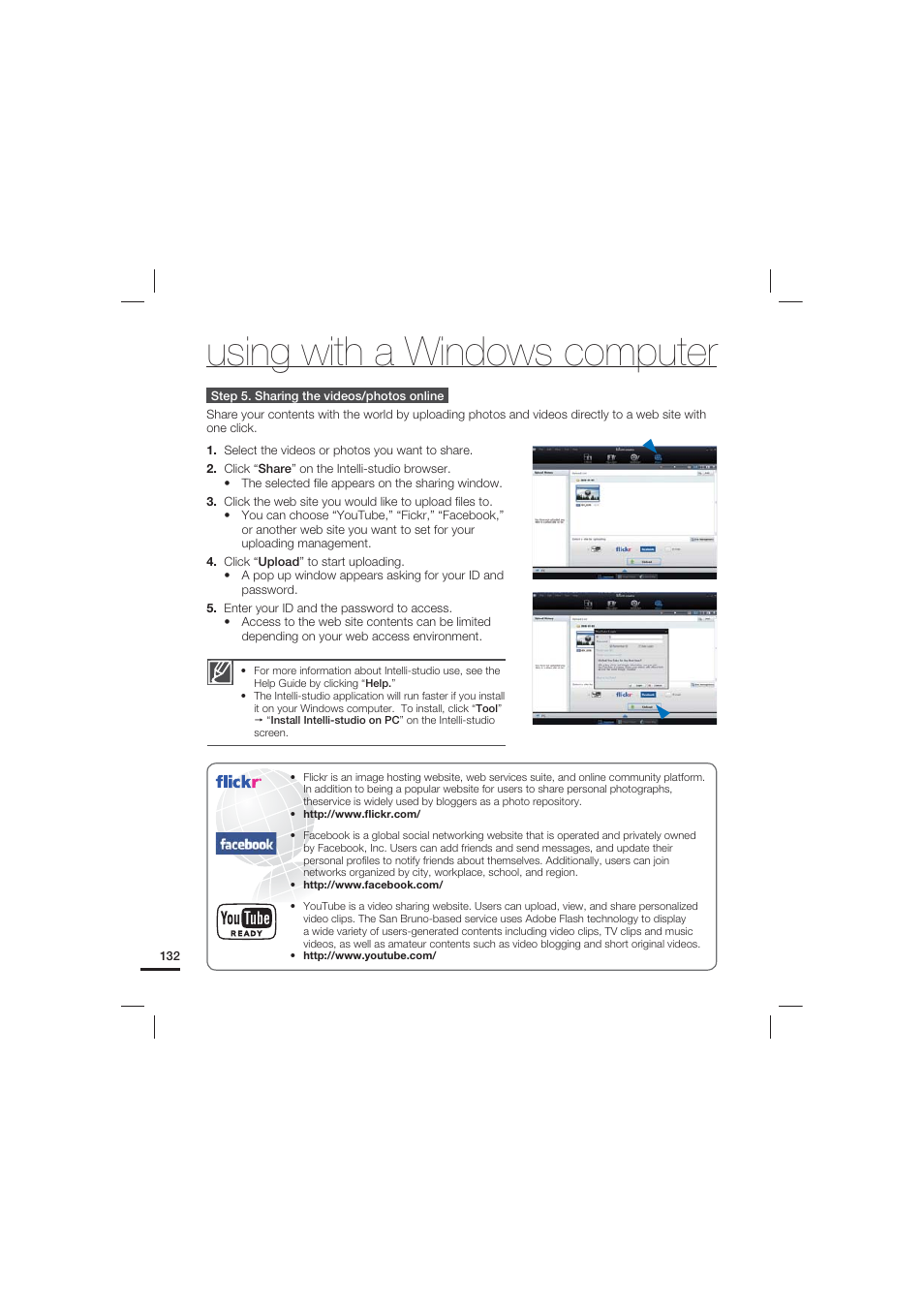 Using with a windows computer | Samsung HMX-S10 User Manual | Page 142 / 165