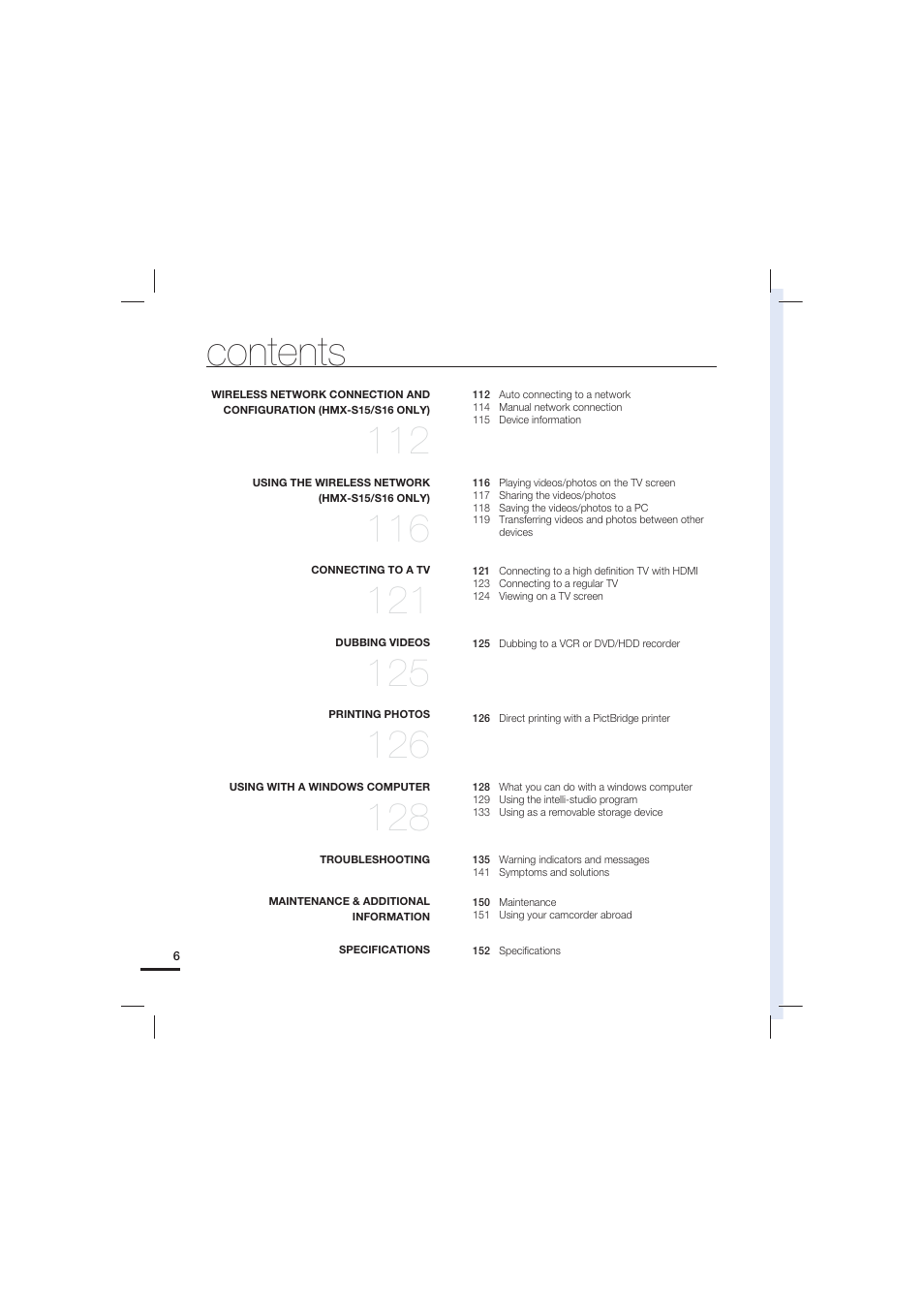 Samsung HMX-S10 User Manual | Page 16 / 165