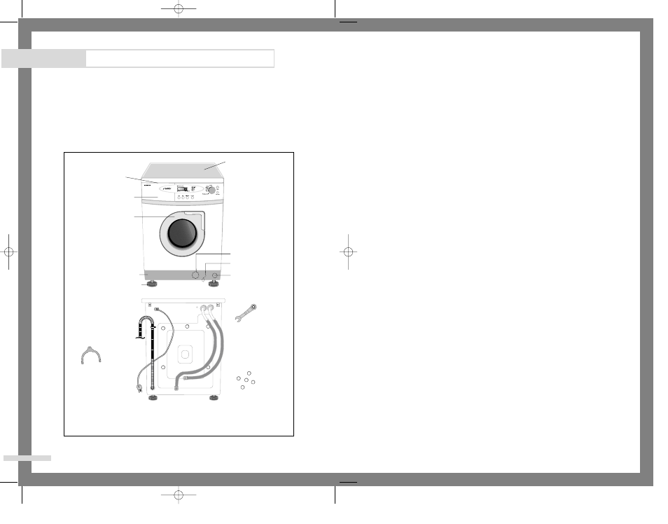 Installing the washing machine, Unpacking the washing machine, Overview of the washing machine | Samsung SWF-P8 User Manual | Page 4 / 20