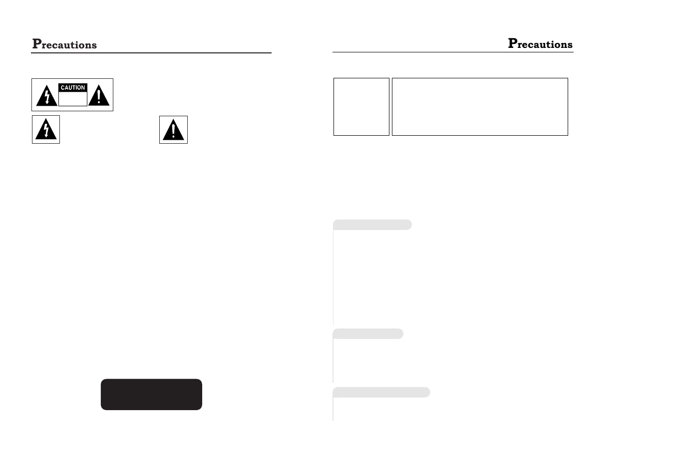 Recautions | Samsung XAA User Manual | Page 2 / 19