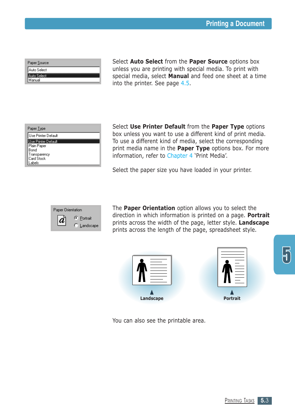 Printing a document | Samsung ML-1430 User Manual | Page 56 / 143