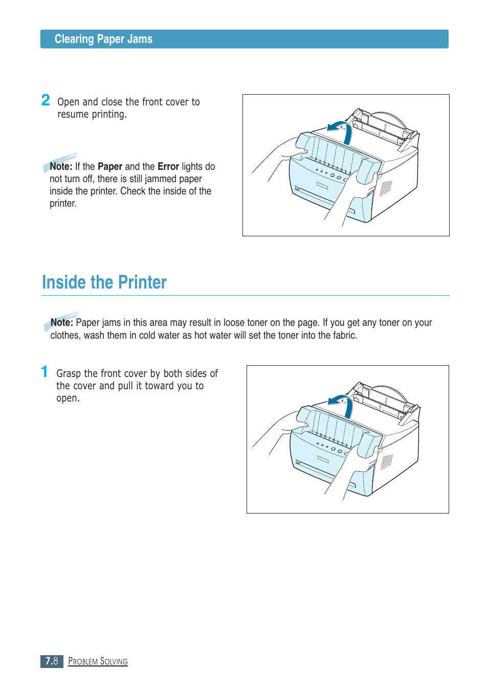 Inside the printer | Samsung ML-1430 User Manual | Page 93 / 143