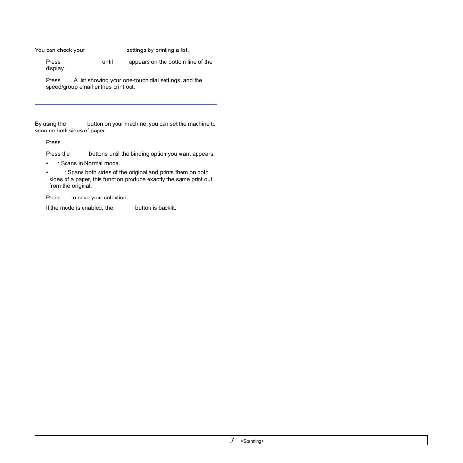 Printing address book, Scan on both sides of paper (scx-6322dn only) | Samsung SCX-6322DN User Manual | Page 50 / 148