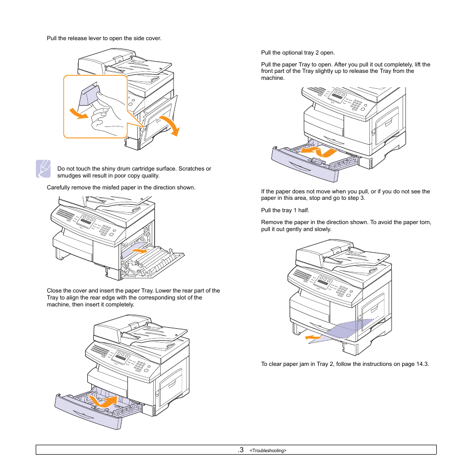 In the optional tray 2, Age 14.3 | Samsung SCX-6322DN User Manual | Page 81 / 148