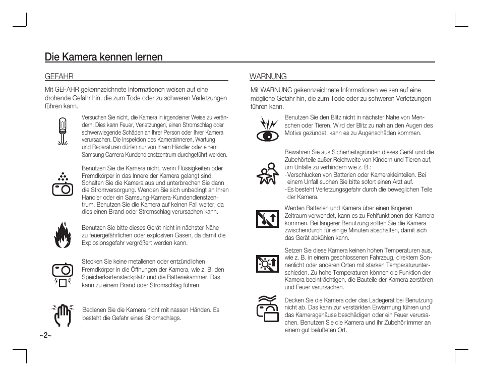 Die kamera kennen lernen | Samsung D860 User Manual | Page 19 / 98