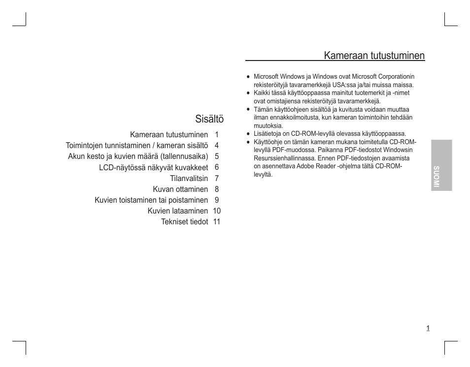 Sisältö kameraan tutustuminen | Samsung D860 User Manual | Page 34 / 98