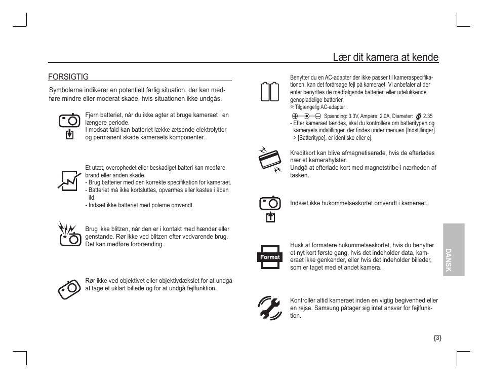 Lær dit kamera at kende | Samsung D860 User Manual | Page 68 / 98