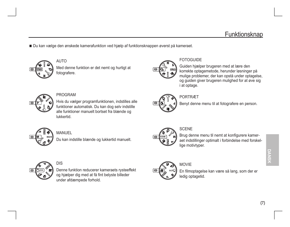 Funktionsknap | Samsung D860 User Manual | Page 72 / 98