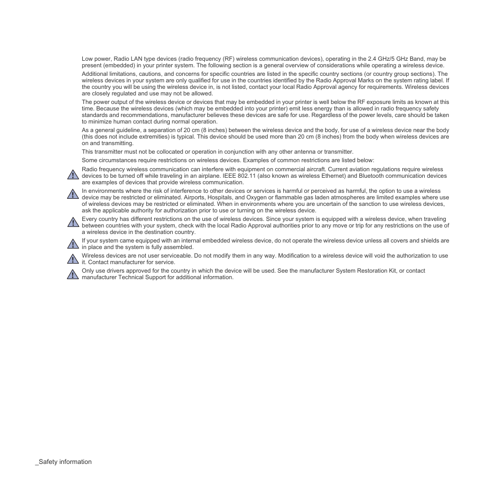 Regulatory compliance statements | Samsung CLX-3175FN User Manual | Page 110 / 218