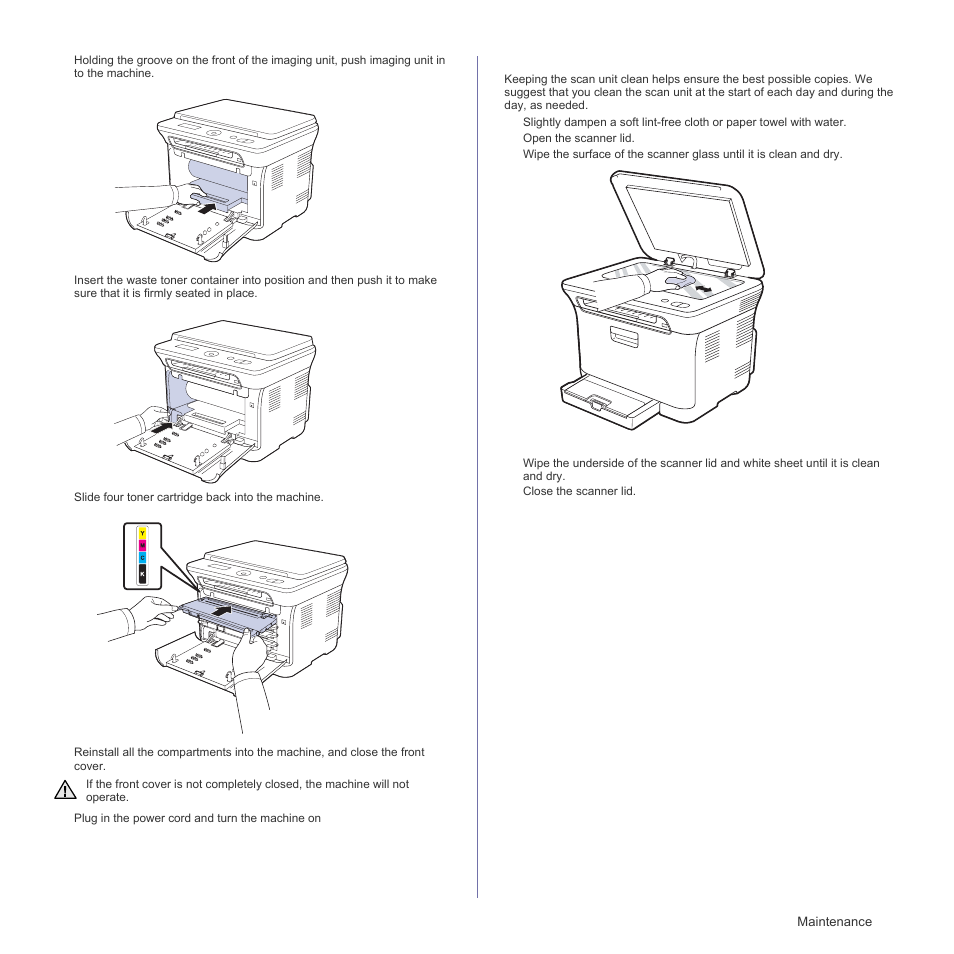 Cleaning the scan unit | Samsung CLX-3175FN User Manual | Page 143 / 218