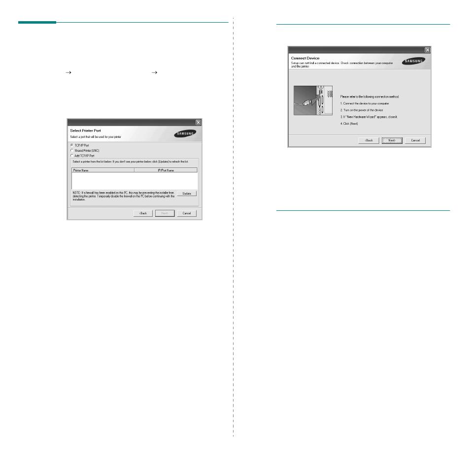 Reinstalling printer software | Samsung CLX-3175FN User Manual | Page 184 / 218