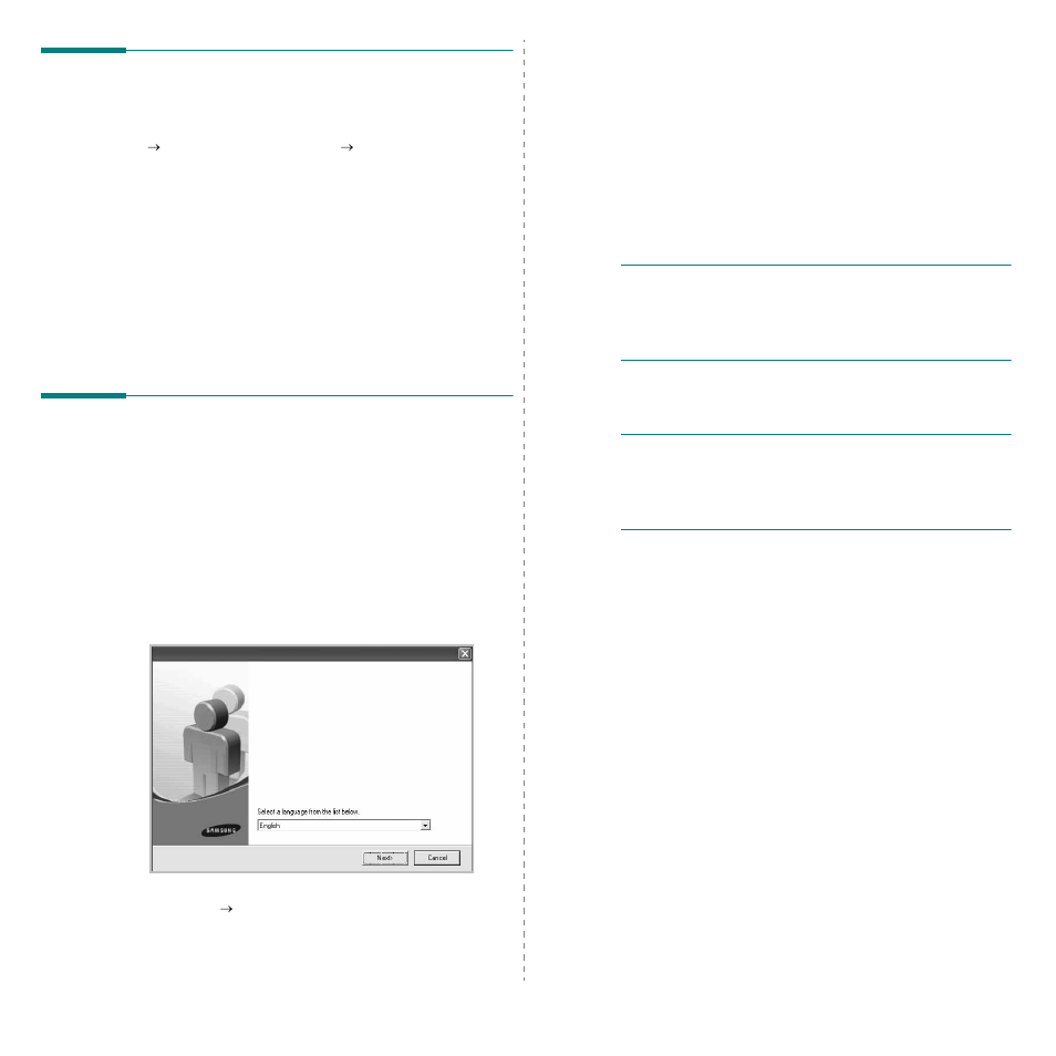 Removing printer software, Installing mono printer driver | Samsung CLX-3175FN User Manual | Page 185 / 218