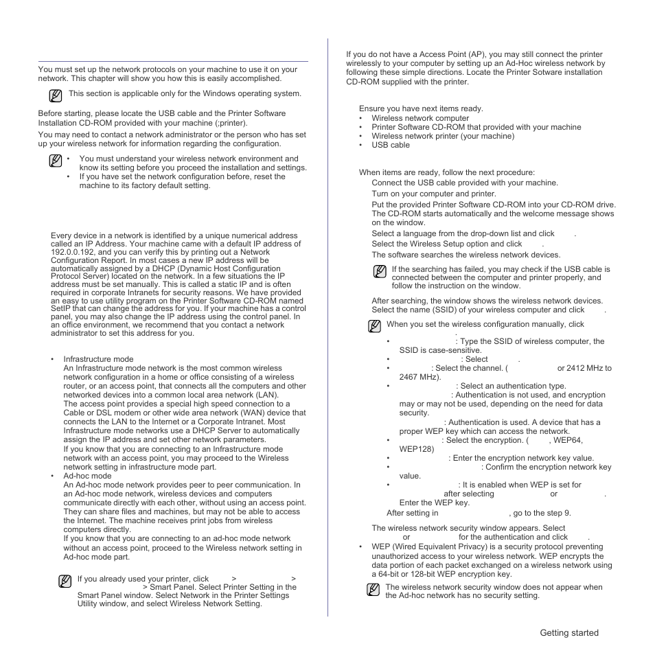 Using a wireless network(windows/clx- 3175fw only), Checking your network environments, Using a wireless network(windows/clx-3175fw only) | Samsung CLX-3175FN User Manual | Page 27 / 218