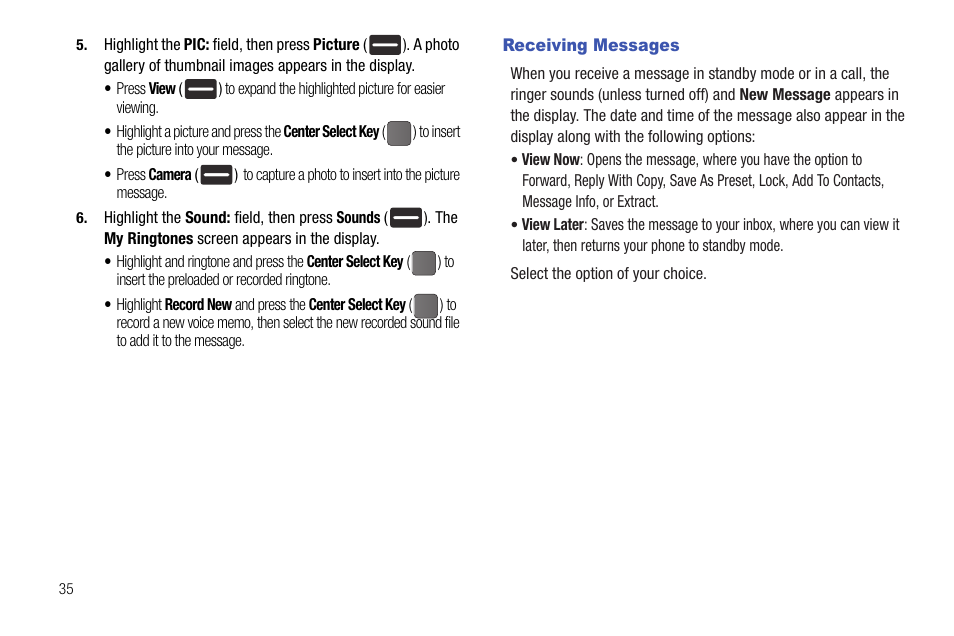 Receiving messages | Samsung DFX-5000 User Manual | Page 38 / 112