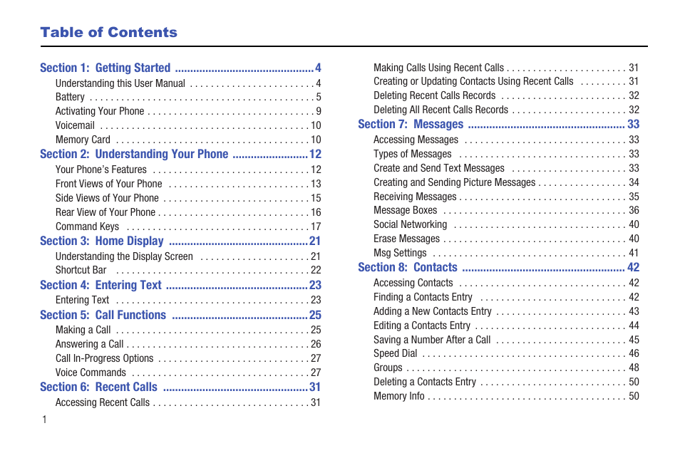 Samsung DFX-5000 User Manual | Page 4 / 112