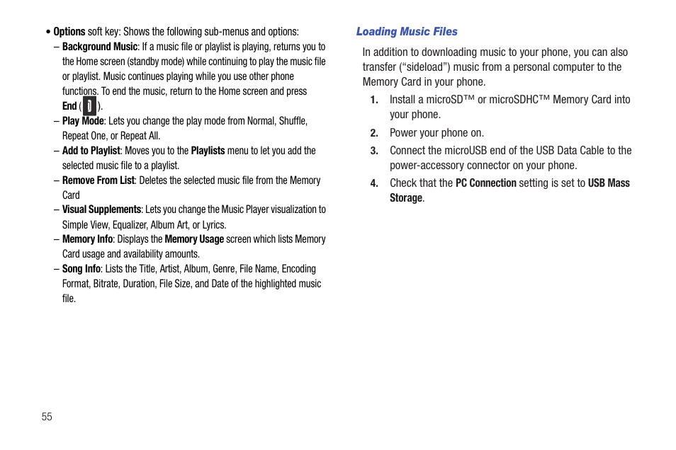 Loading music files | Samsung DFX-5000 User Manual | Page 58 / 112