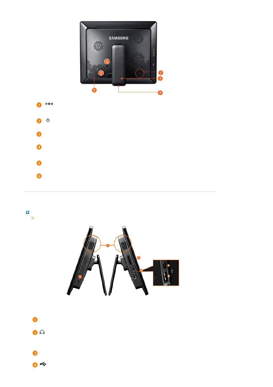 Side | Samsung SPF-86P User Manual | Page 9 / 29
