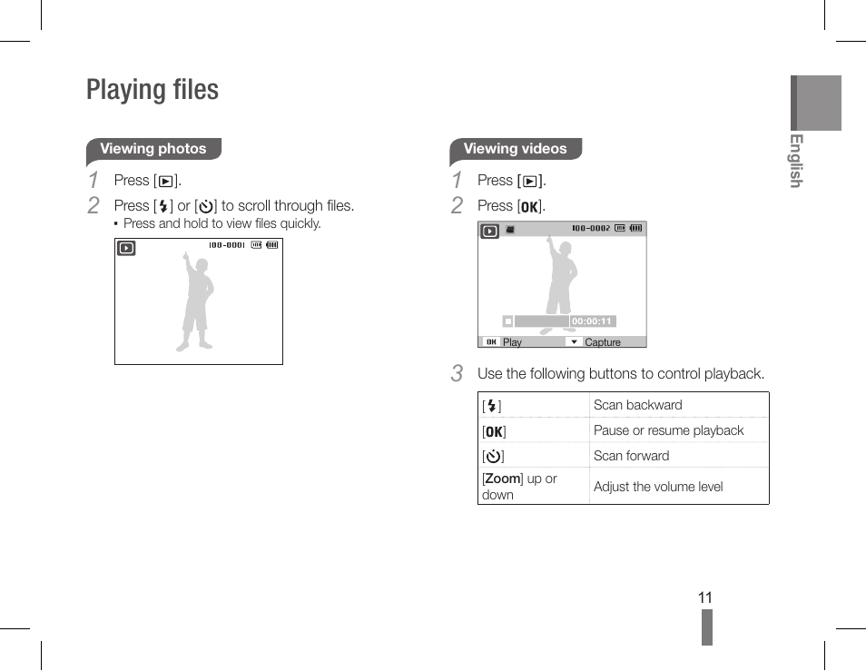 Playing files | Samsung AD68-04851A User Manual | Page 11 / 44