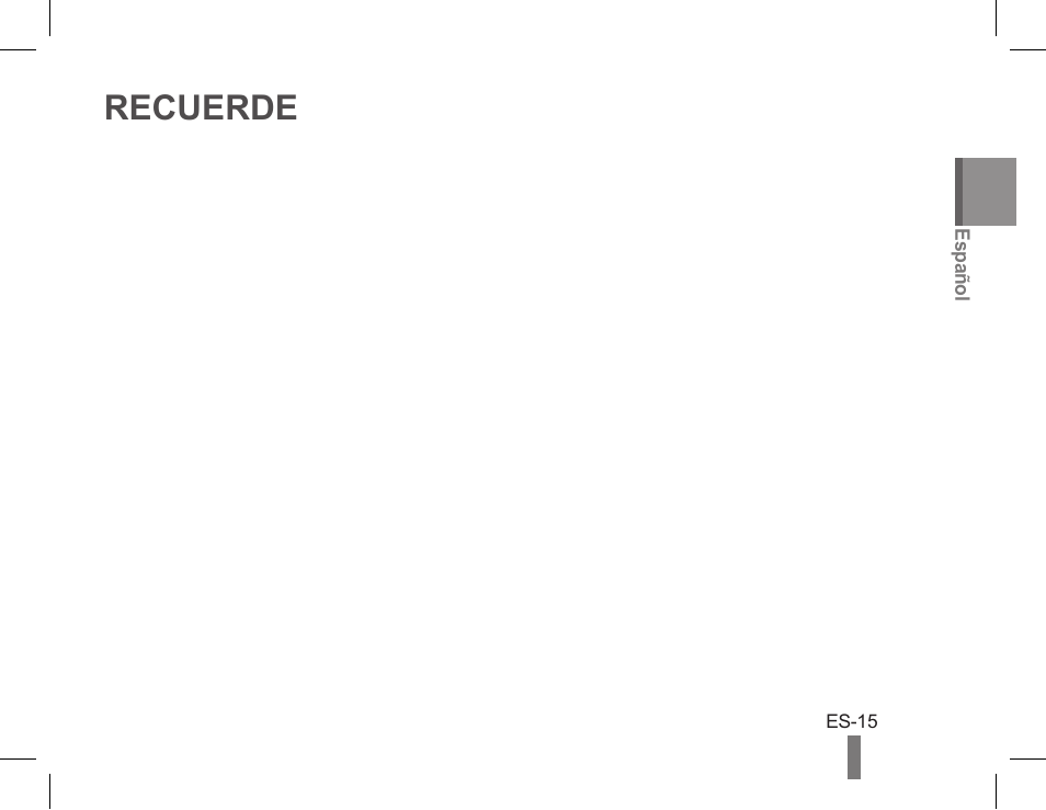 Recuerde | Samsung AD68-04851A User Manual | Page 29 / 44
