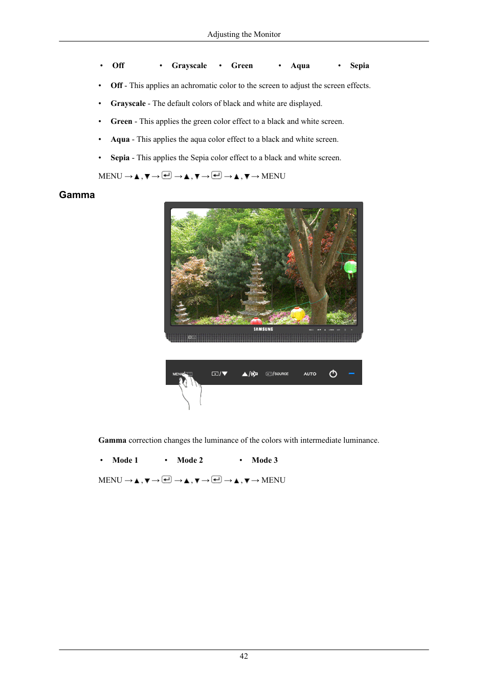 Gamma | Samsung 2043WM User Manual | Page 43 / 74