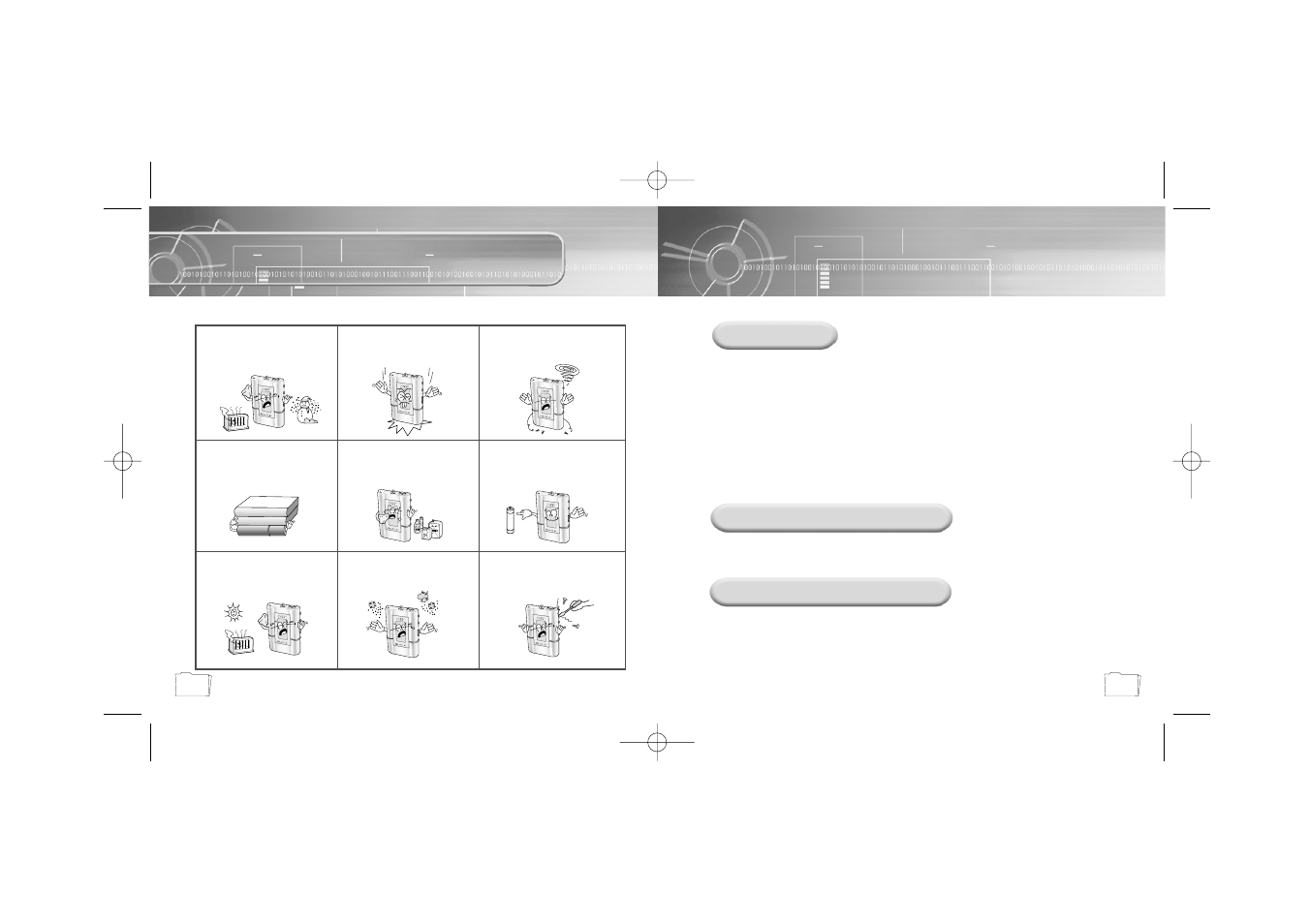 Safety instructions, Earphone, Environmental information | Ambient operating conditions | Samsung YP-N30S User Manual | Page 3 / 28