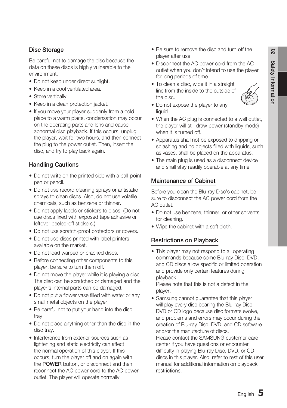 Samsung BD-D5700 User Manual | Page 5 / 70