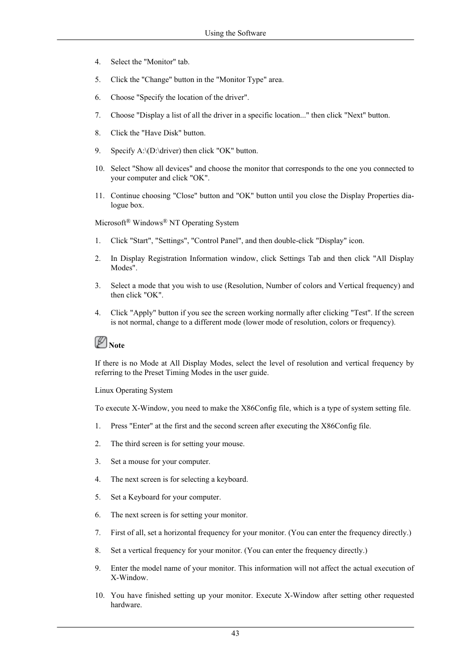 Samsung 2263UW User Manual | Page 44 / 88