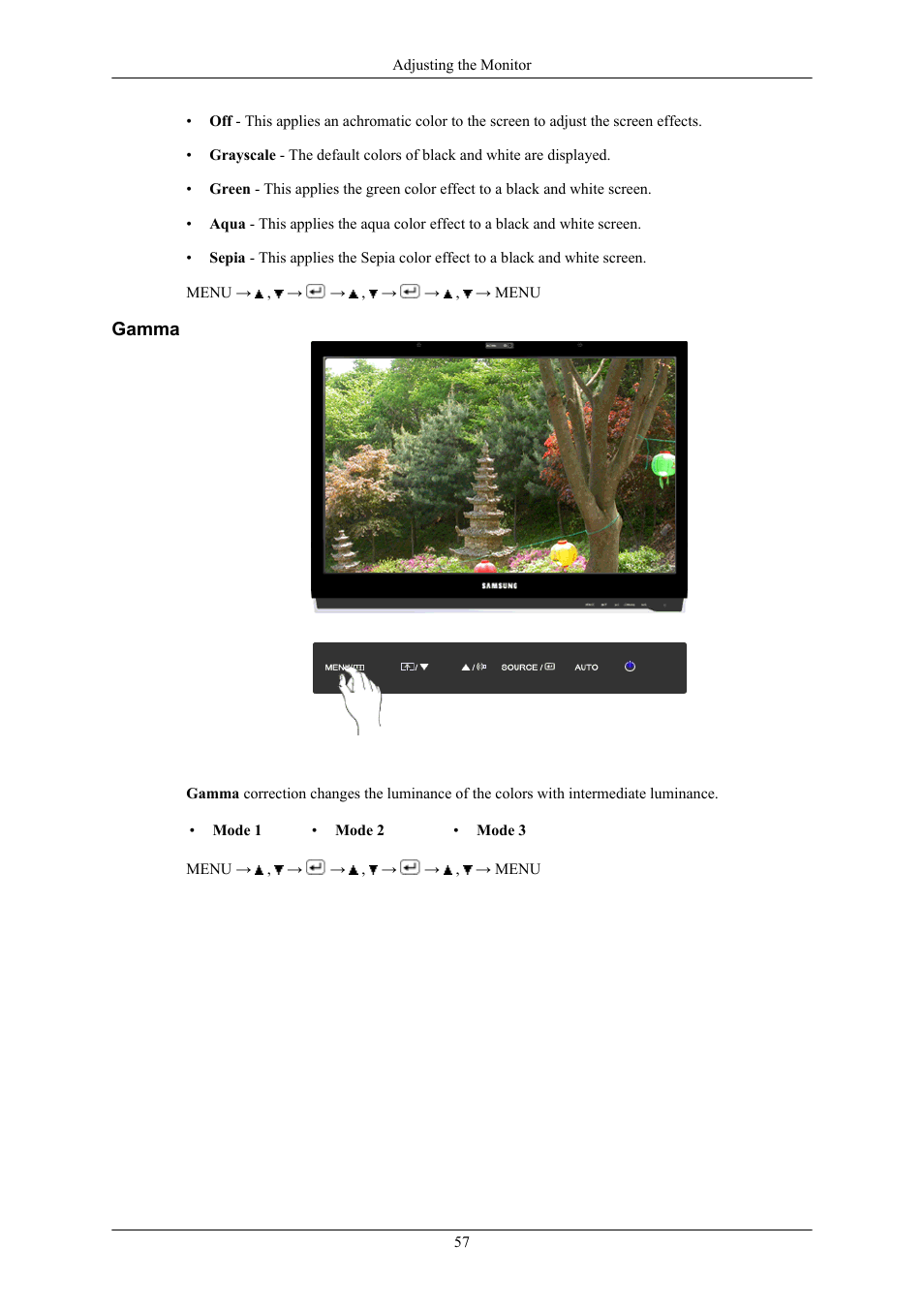 Gamma | Samsung 2263UW User Manual | Page 58 / 88