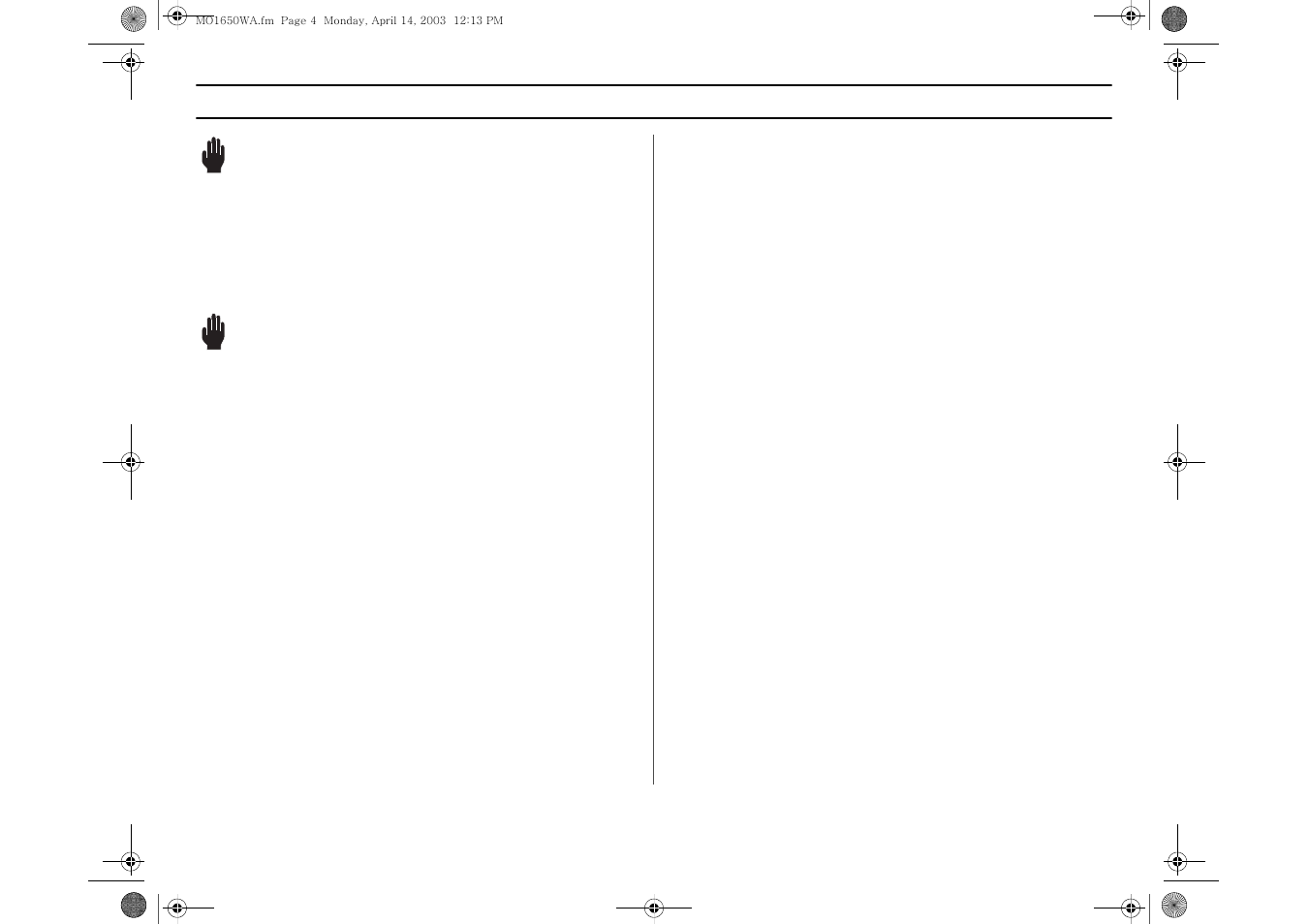 Hese, Nstructions, Warning | The vent fan | Samsung MO1650WA User Manual | Page 4 / 36