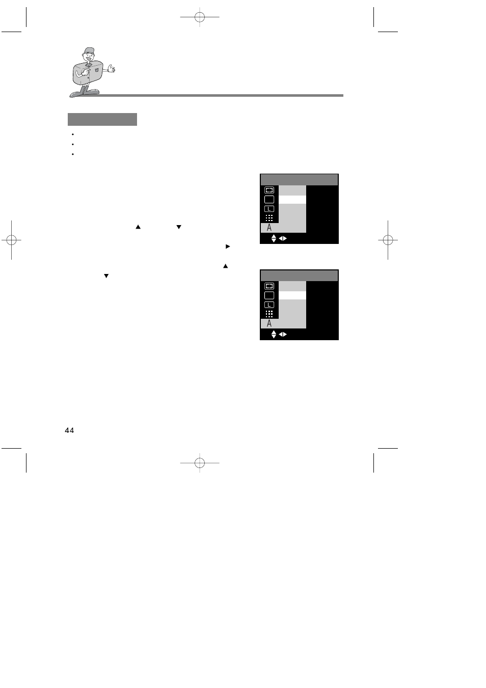 Setting up the shooting function | Samsung 6806-1247 User Manual | Page 45 / 120