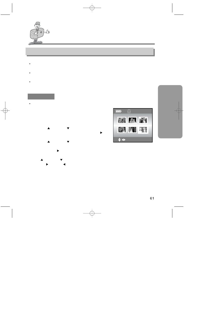 Setting up play back functions, Adv anced, Dpof (digital print order format) | Samsung 6806-1247 User Manual | Page 62 / 120