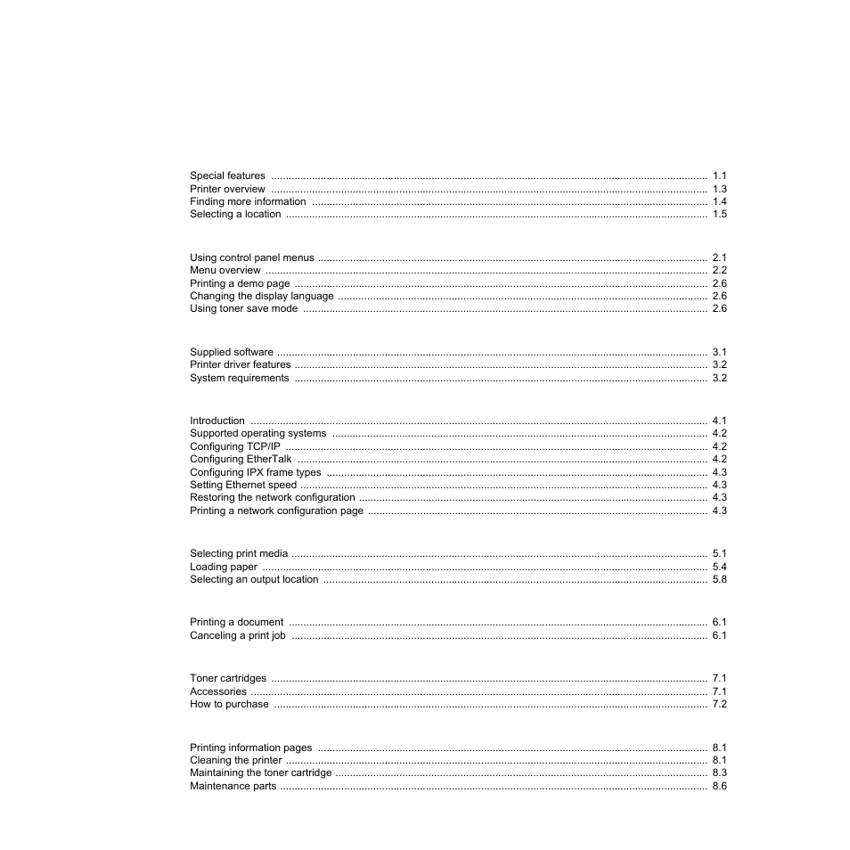 Samsung ML-4050N User Manual | Page 5 / 111