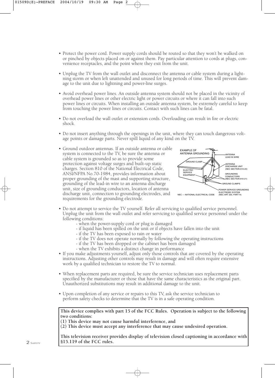 Samsung HCL4715W User Manual | Page 4 / 67