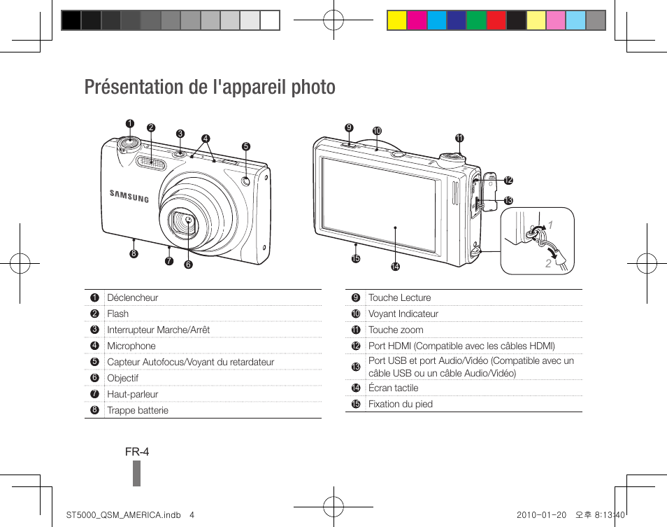 Présentation de l'appareil photo | Samsung AD68-04709A User Manual | Page 24 / 32