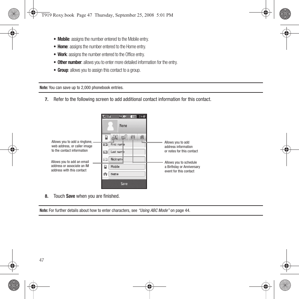 Samsung Behold Series User Manual | Page 50 / 186